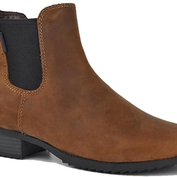 Comfy Women's Waterproof Leather Chelsea Boots Daily - Picture 6 of 7